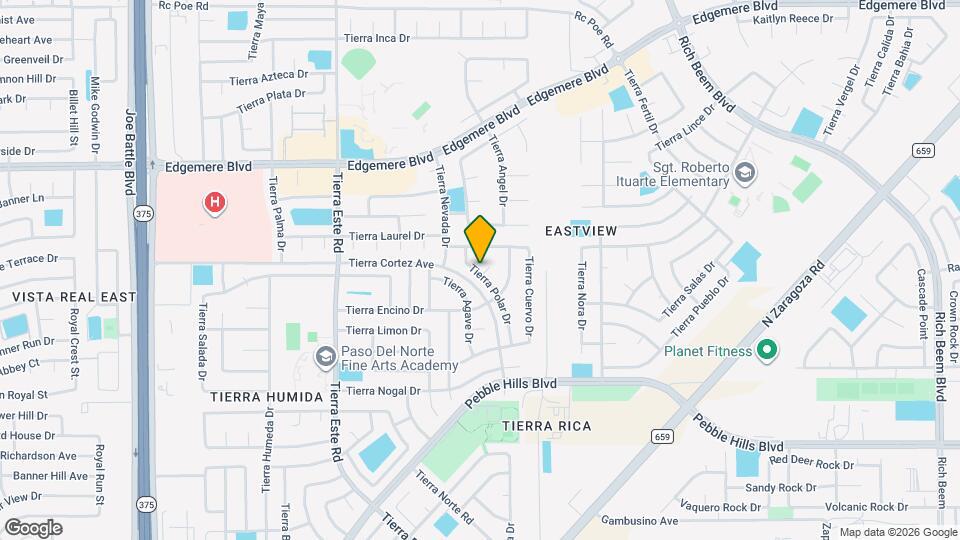 12621 Tierra India Way Map and Location Details