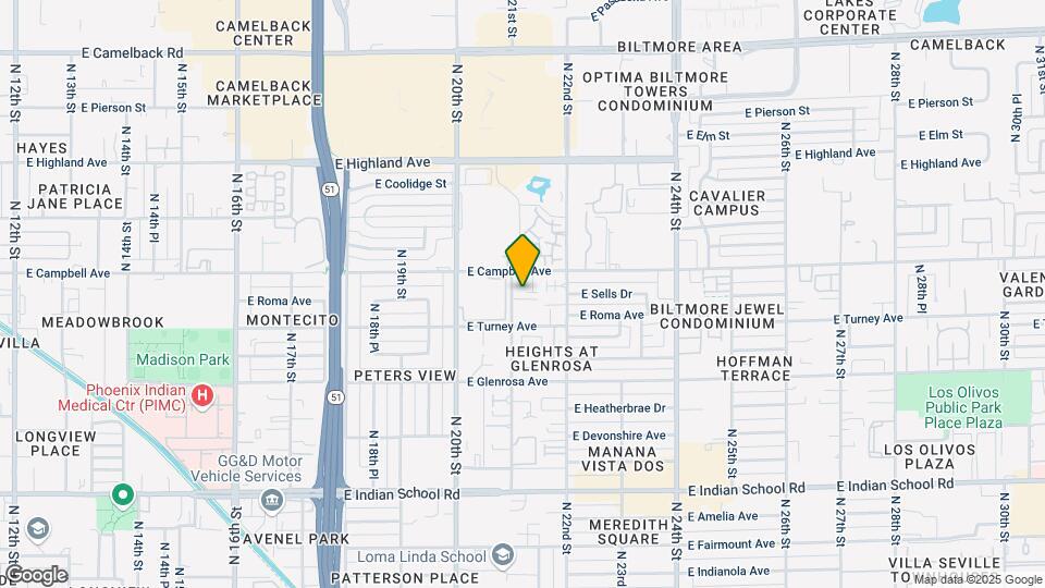 4481 N 21st St Map and Location Details