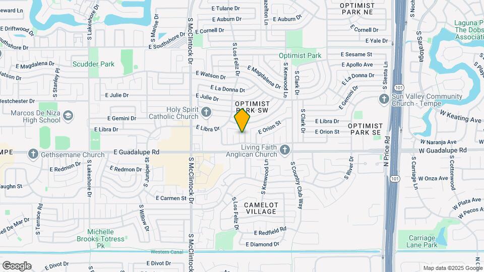 6226 S Hazelton Ln Map and Location Details