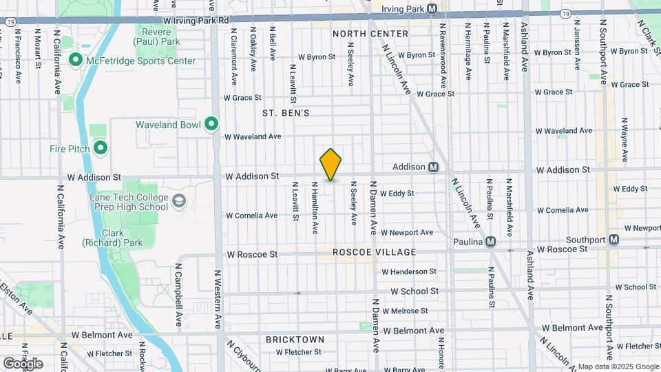 3542 N Hoyne Ave Map and Location Details