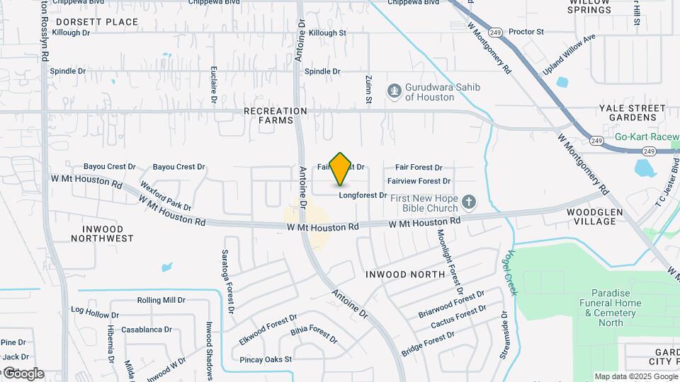 5802 Longforest Dr Map and Location Details