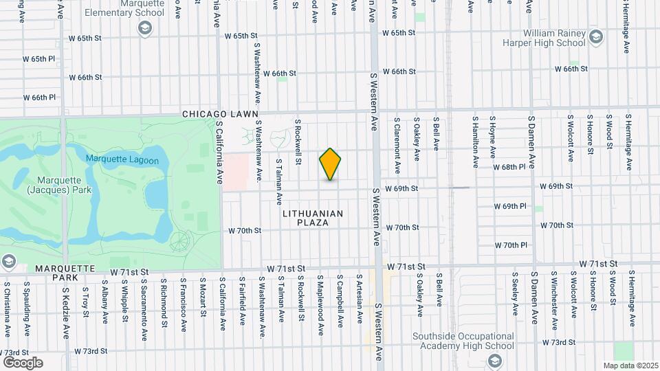 2512 W 69th St Map and Location Details