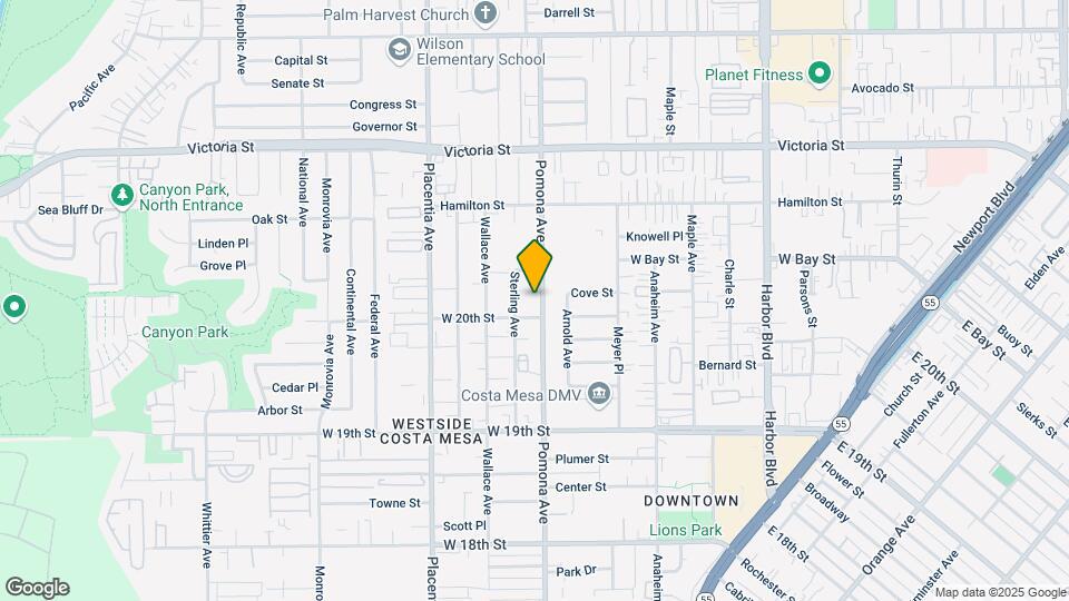 2015 Pomona Ave Mapa y Detalles de la Ubicación