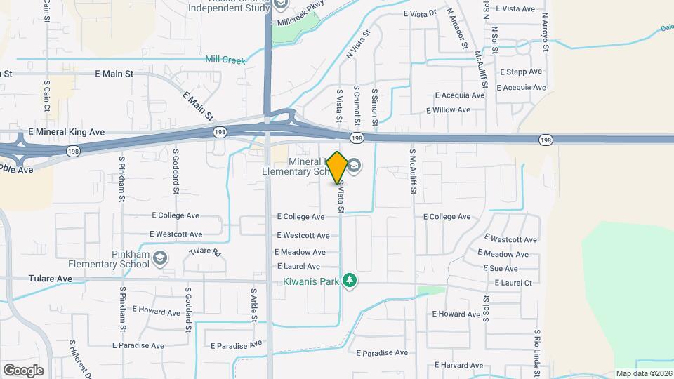 709 S Vista St Map and Location Details