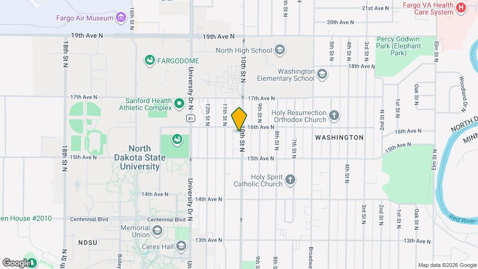 1538 10th St N Map and Location Details