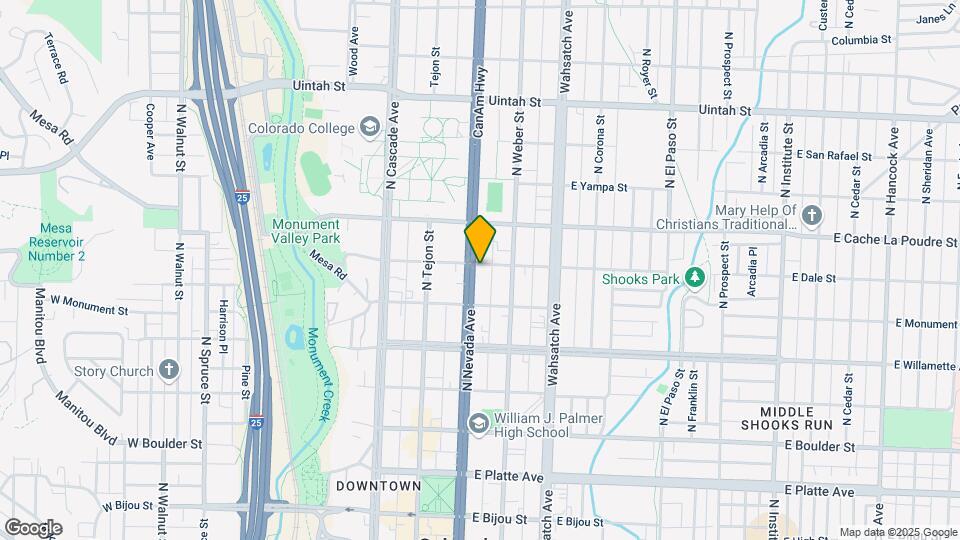 731 N Nevada Ave Map and Location Details