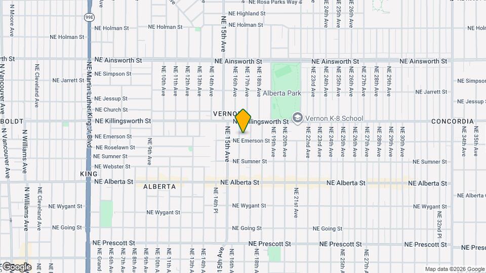 5312 NE 16th Ave Map and Location Details