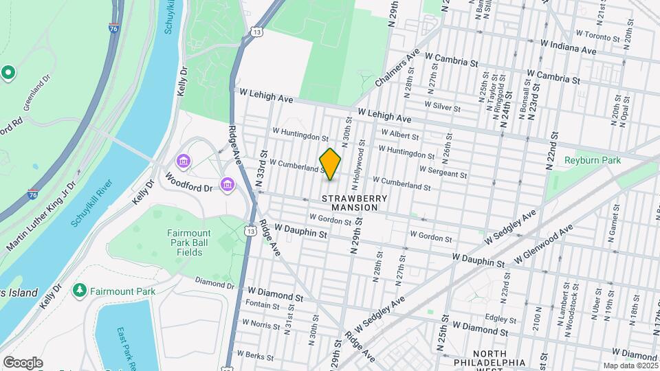 2443 N Corlies St Map and Location Details