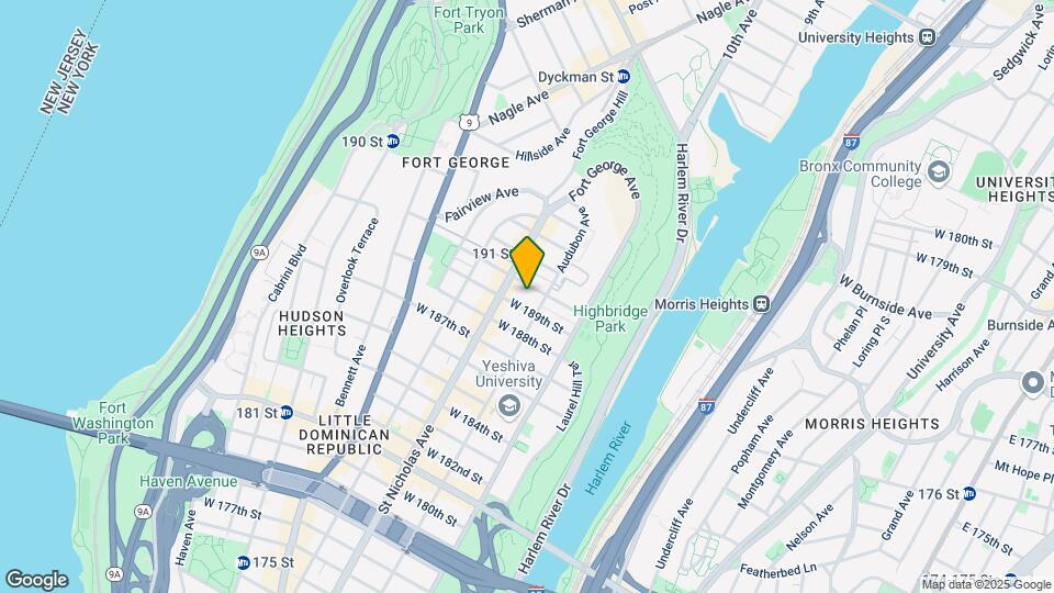 562 W 190th St Mapa y Detalles de la Ubicación