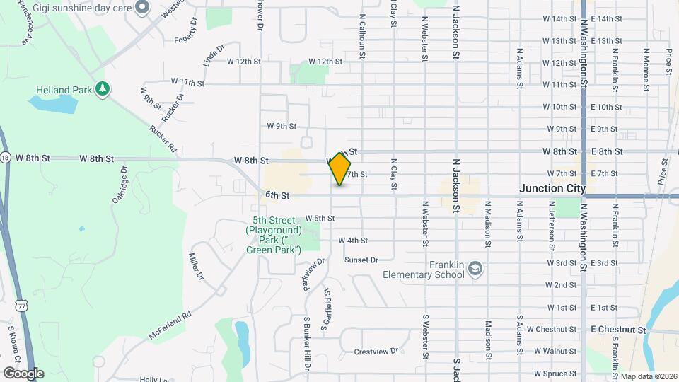 834 W 6th St Map and Location Details