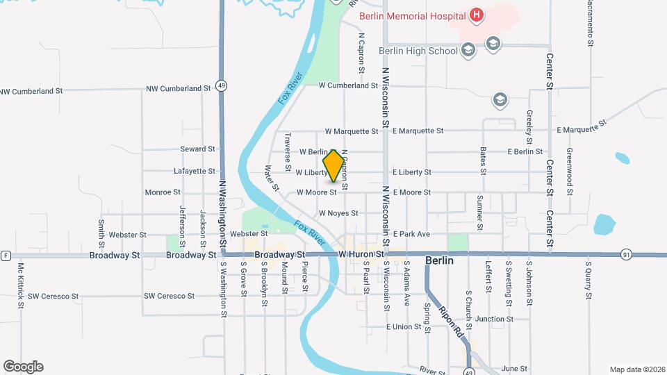 175 W Moore St Mapa y Detalles de la Ubicación