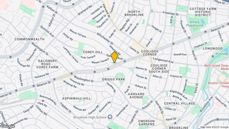 1454 Beacon St, Unit 342 Map and Location Details