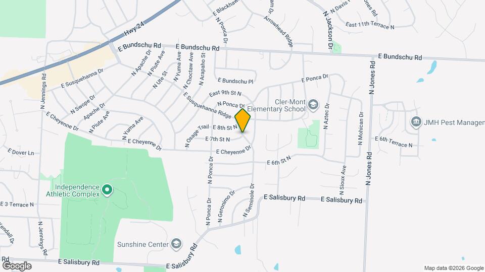 19304 E 7th St N Map and Location Details