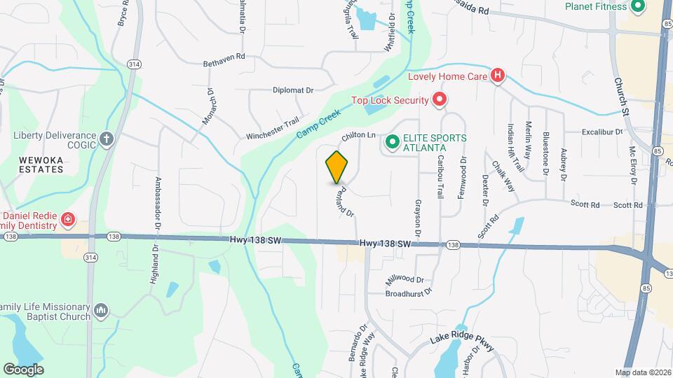 7413 Penland Dr Map and Location Details