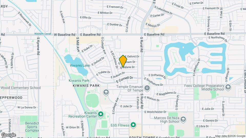 419 E Tulane Dr Mapa y Detalles de la Ubicación