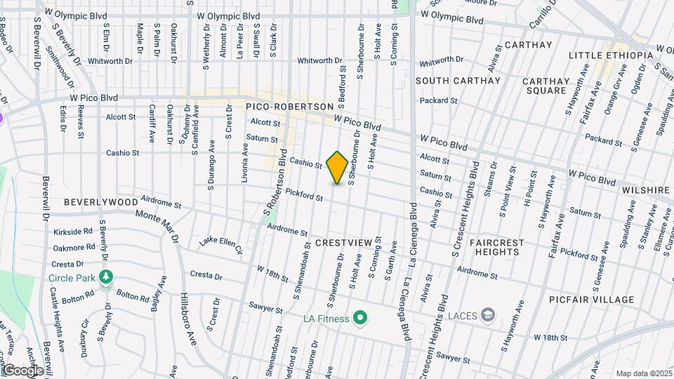 1530 S Bedford St Map and Location Details