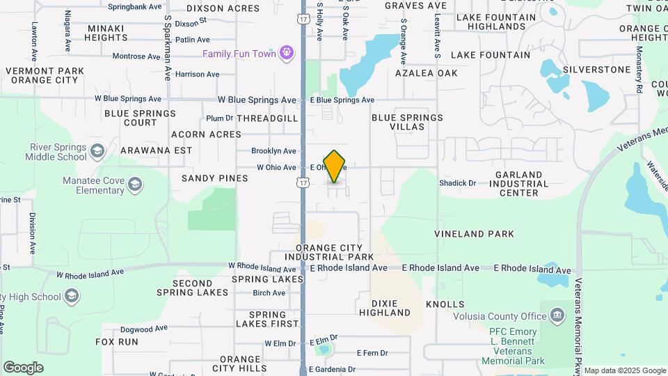 225 Whispering Oaks Ct Map and Location Details