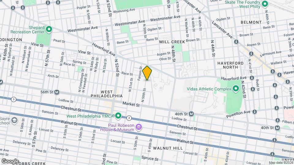 129 N 50th St Map and Location Details