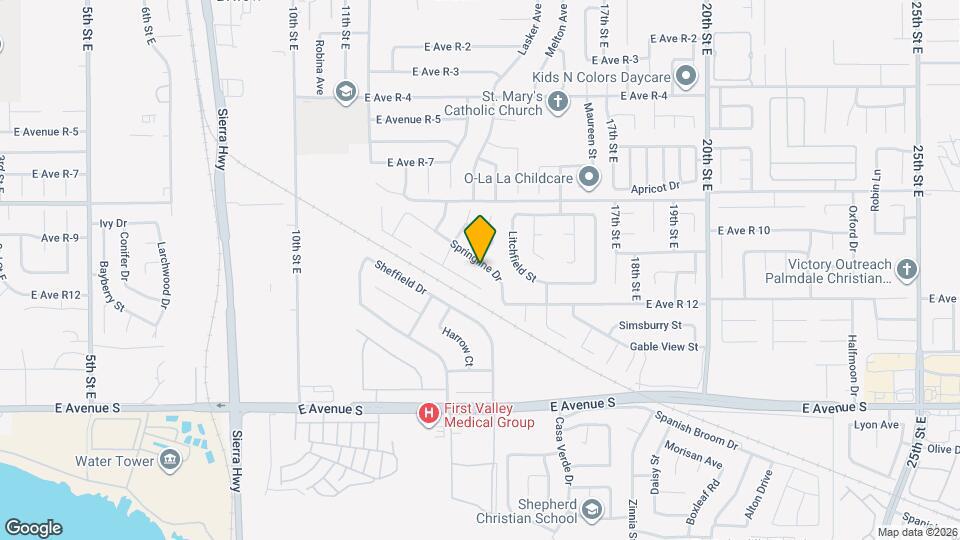 1404 Springline Dr Map and Location Details