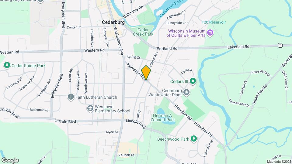 W59N408 Hilbert Ave, Unit W59 N410 - Upper Map and Location Details