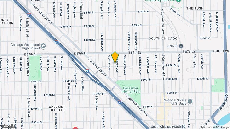 8752 S Saginaw Ave Map and Location Details