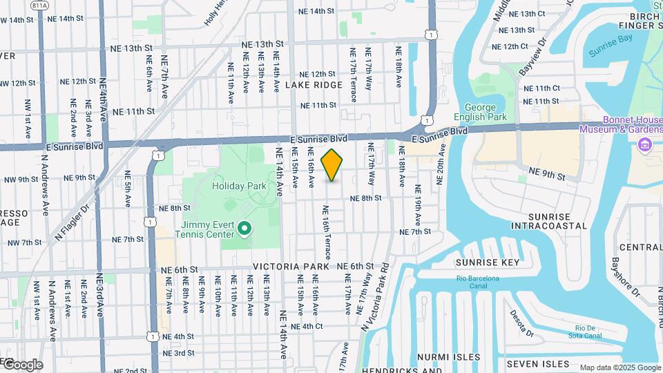 816-824 NE 16th Ter Map and Location Details