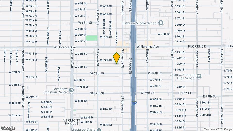 529 W 75th St Map and Location Details