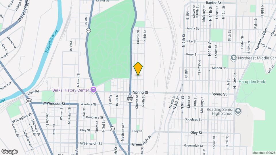 531 Robeson St Map and Location Details