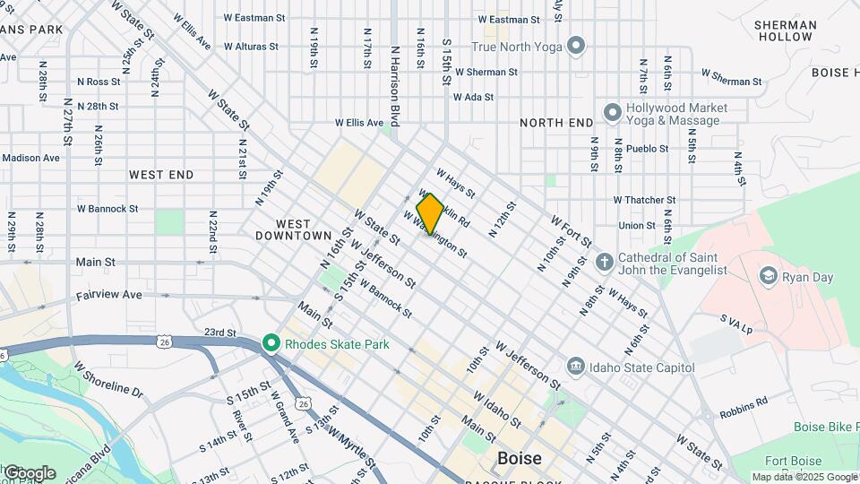 1315 W Washington St Map and Location Details