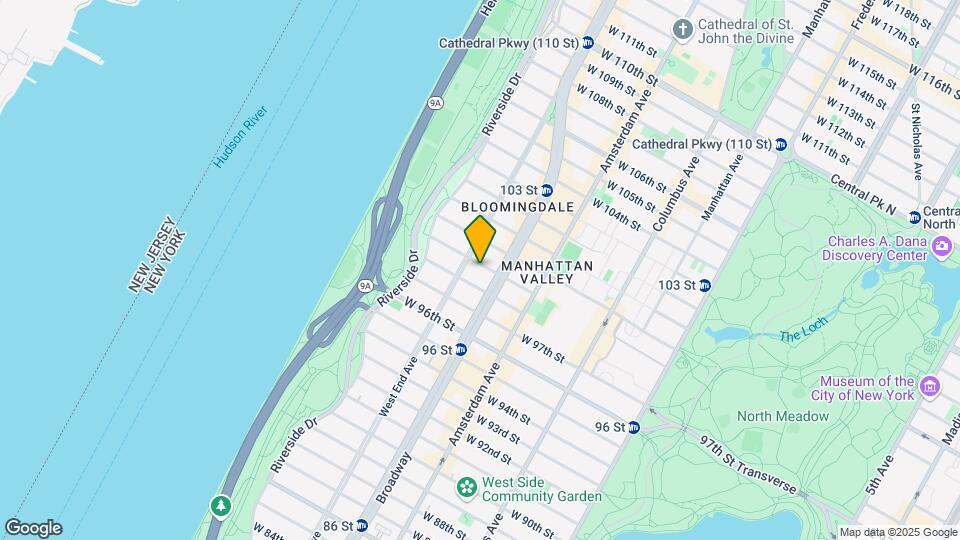 258 W 99th St Map and Location Details