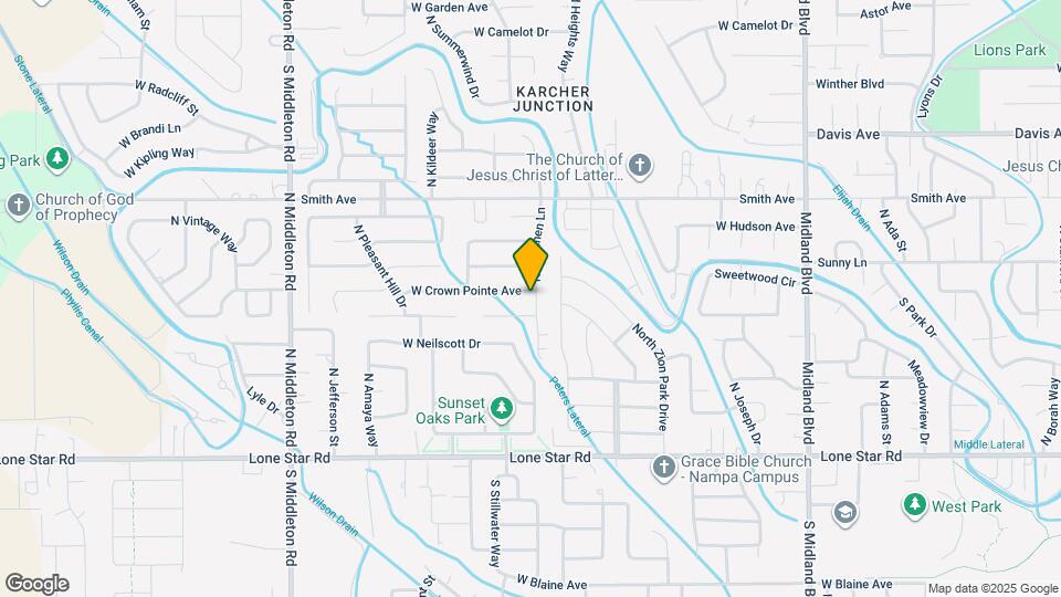 1835 W Crown Pointe Ave Map and Location Details