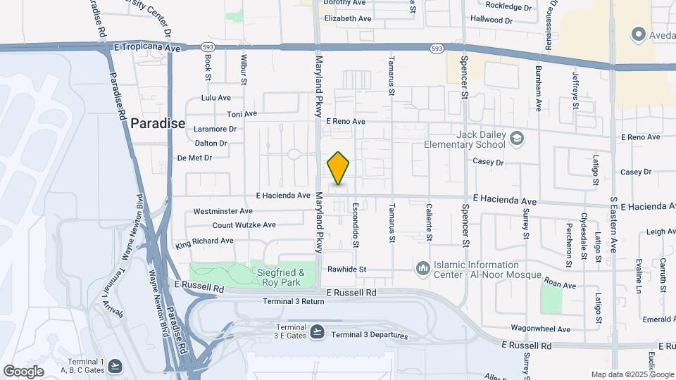 1276 E Hacienda Ave Map and Location Details