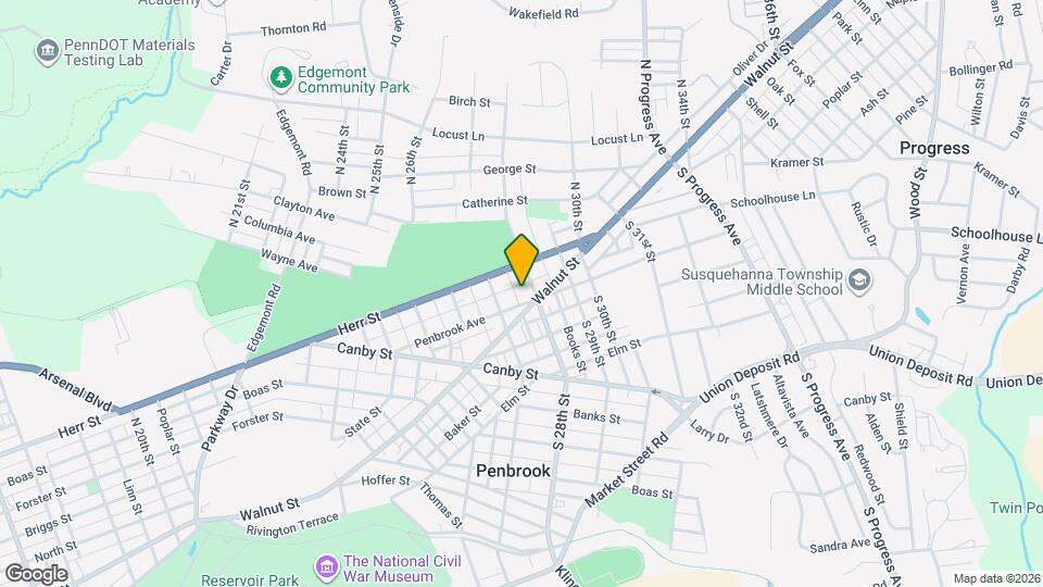 2728 Penbrook Ave Map and Location Details