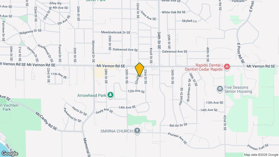 1014 32nd St SE Map and Location Details