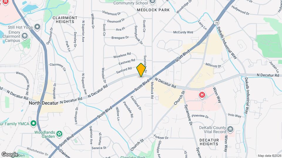 2477 N Decatur Rd Map and Location Details