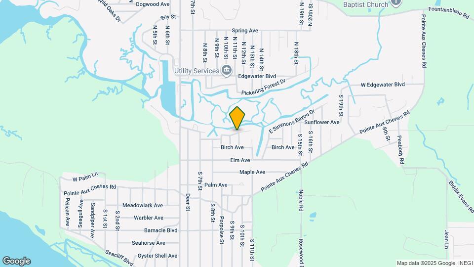 8712 W Simmons Bayou Dr Map and Location Details
