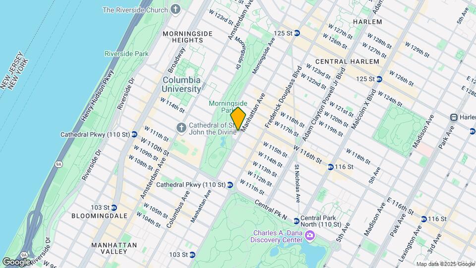 345 Manhattan Ave Map and Location Details