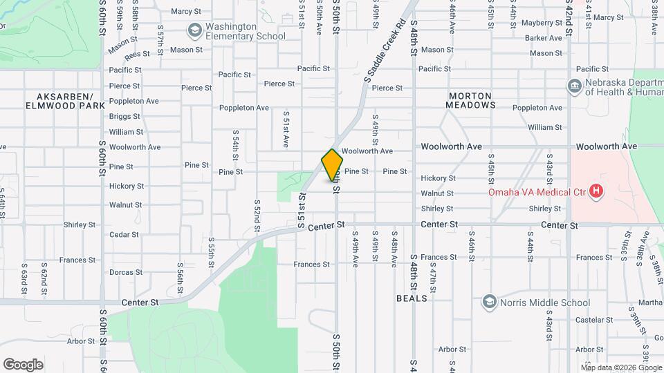 1618 S 50th St Map and Location Details