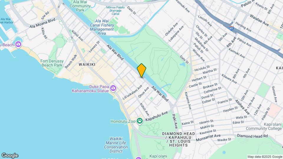 2465 Ala Wai Blvd Map and Location Details