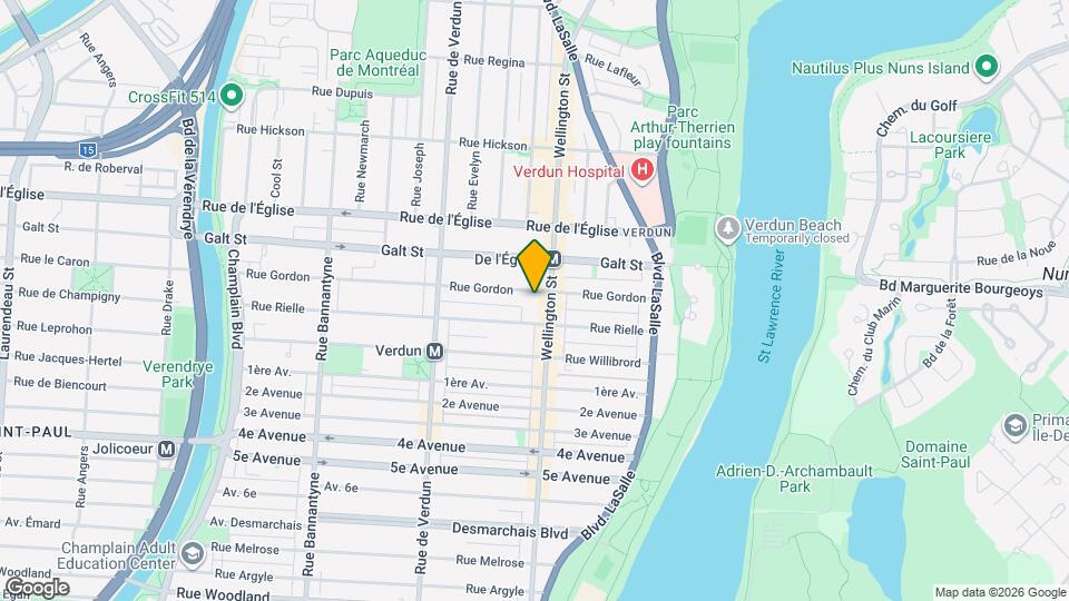 252 Gordon Rue Map and Location Details