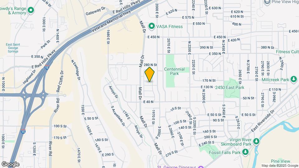 210 N Mall Dr Map and Location Details