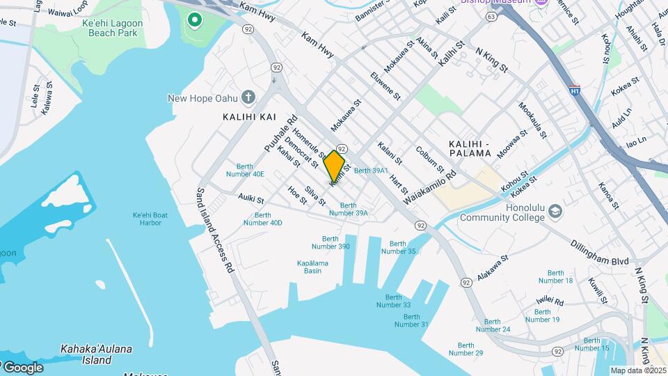 253 Kalihi St Map and Location Details