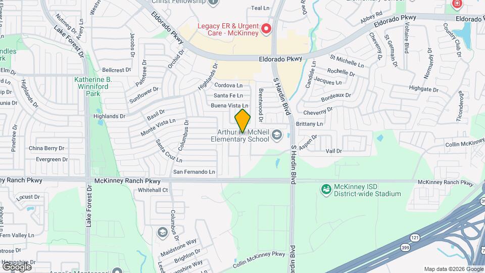 3601 Kathryn Way Map and Location Details