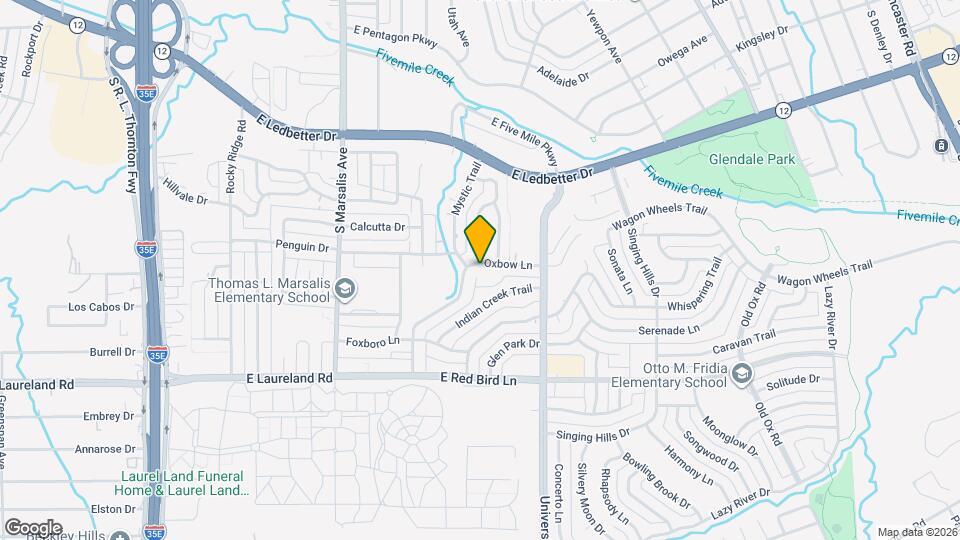 1116 Oxbow Ln Map and Location Details