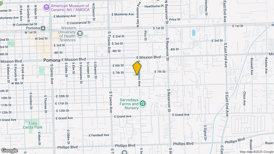 775 S San Antonio Ave Map and Location Details