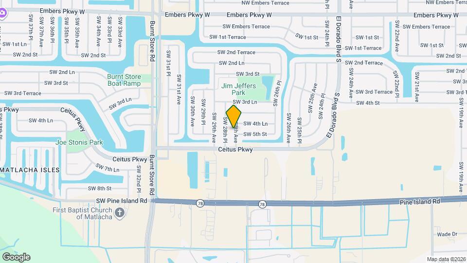 424 SW 28th Ave Map and Location Details