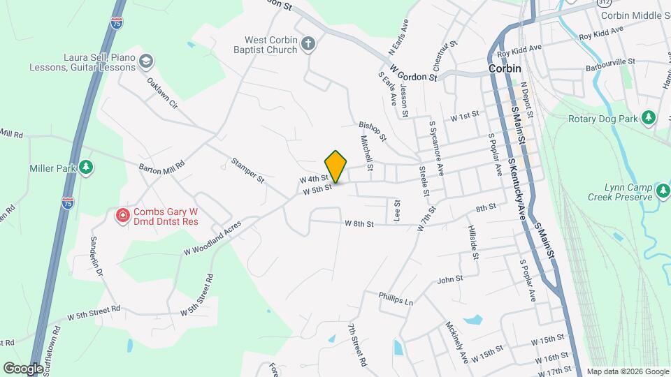 1003 W 5th St Map and Location Details