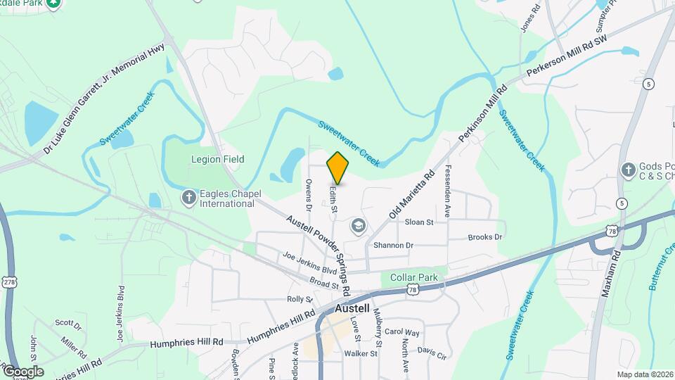 5581 Edith St Map and Location Details