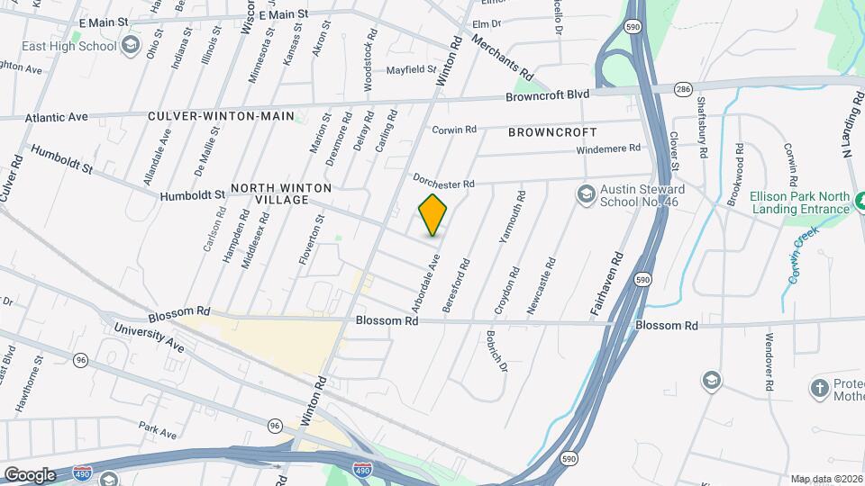 135 Arbordale Ave Map and Location Details