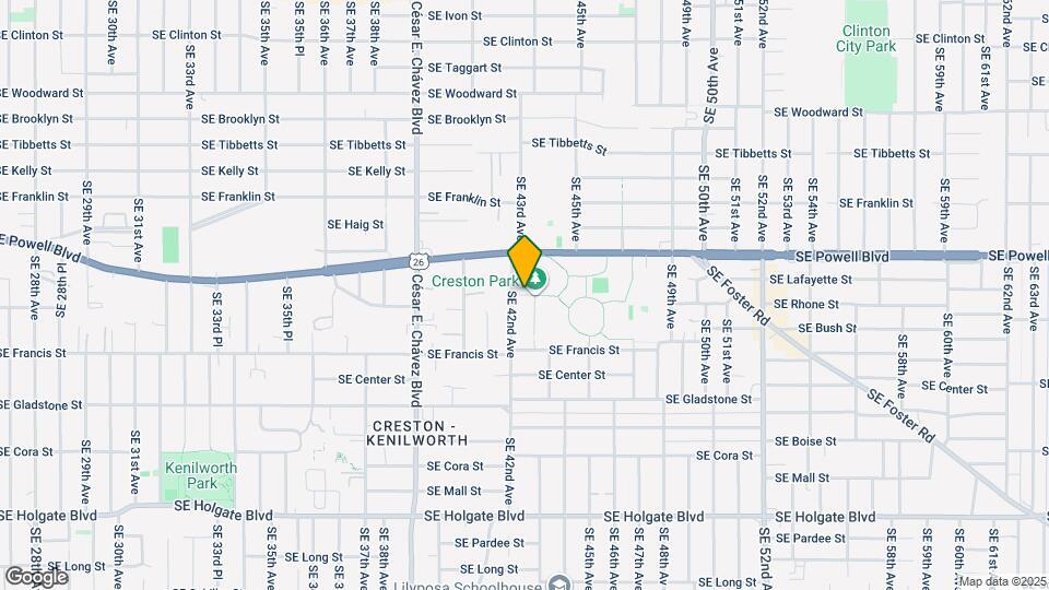 4221 SE Rhone St Map and Location Details